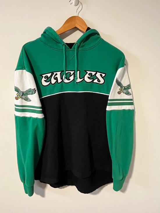 Mitchell & Ness Other - Mitchell & Ness Philadelphia Eagles NFL Hoodie Sweatshirt Throwbacks Green Black